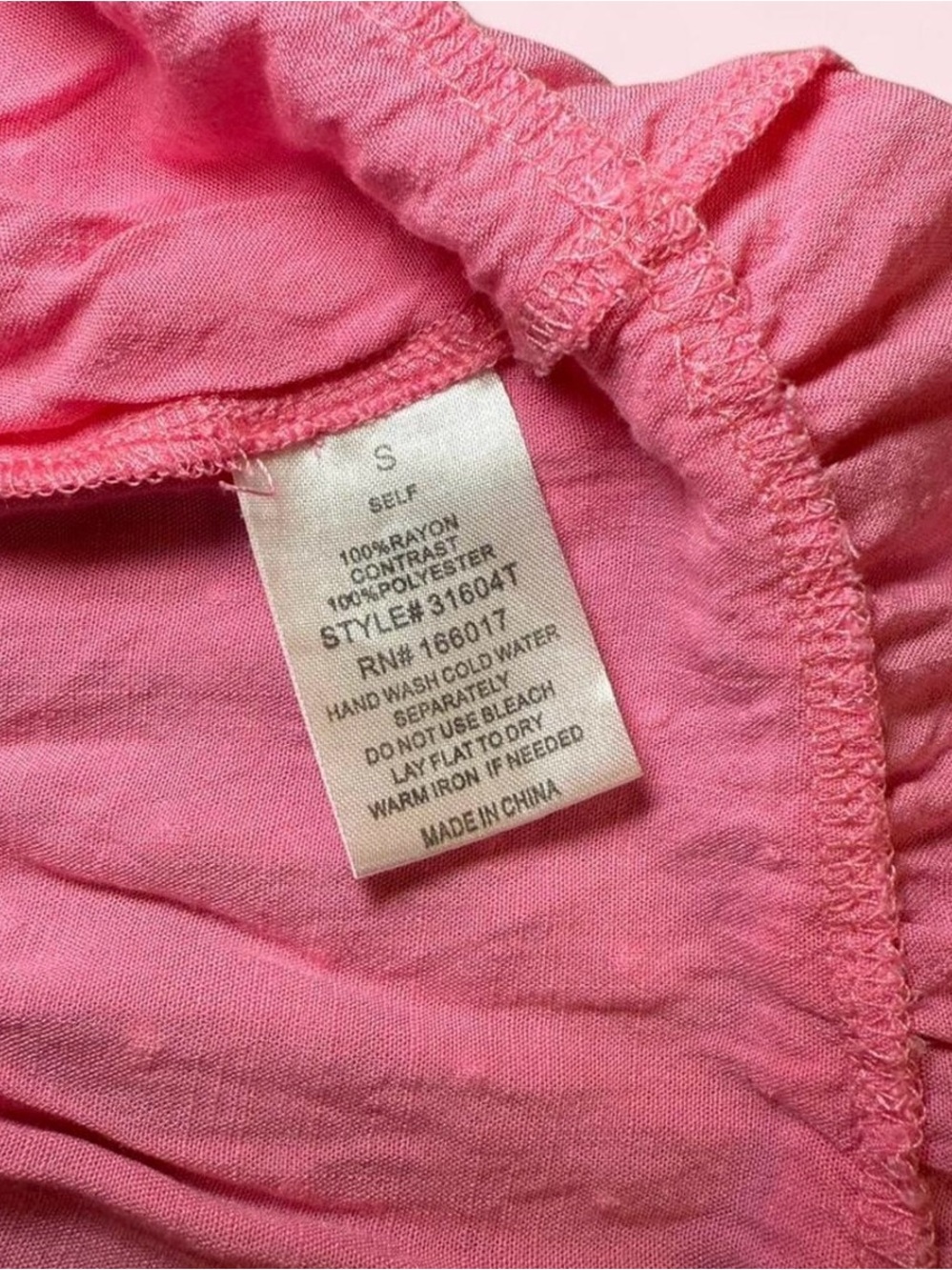 Blue B Pink Lace Swiss Dot Ruffled Tiered Cami Top Size S - Picture 5 of 7